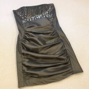 Jessica McClintock strapless mini dress size 2